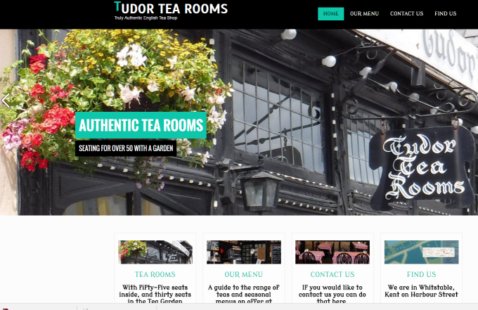 Tea Rooms in Original Tudor Whitstable
